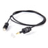 TOSLINK FIBER OPTICAL AUDIO CABLE SQUARE TO ROUND